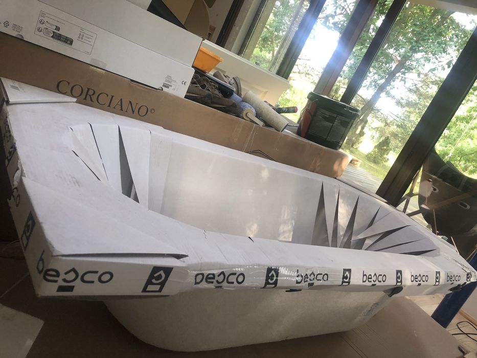 Besco Avita wanna narożna 170x75 cm lewa biała