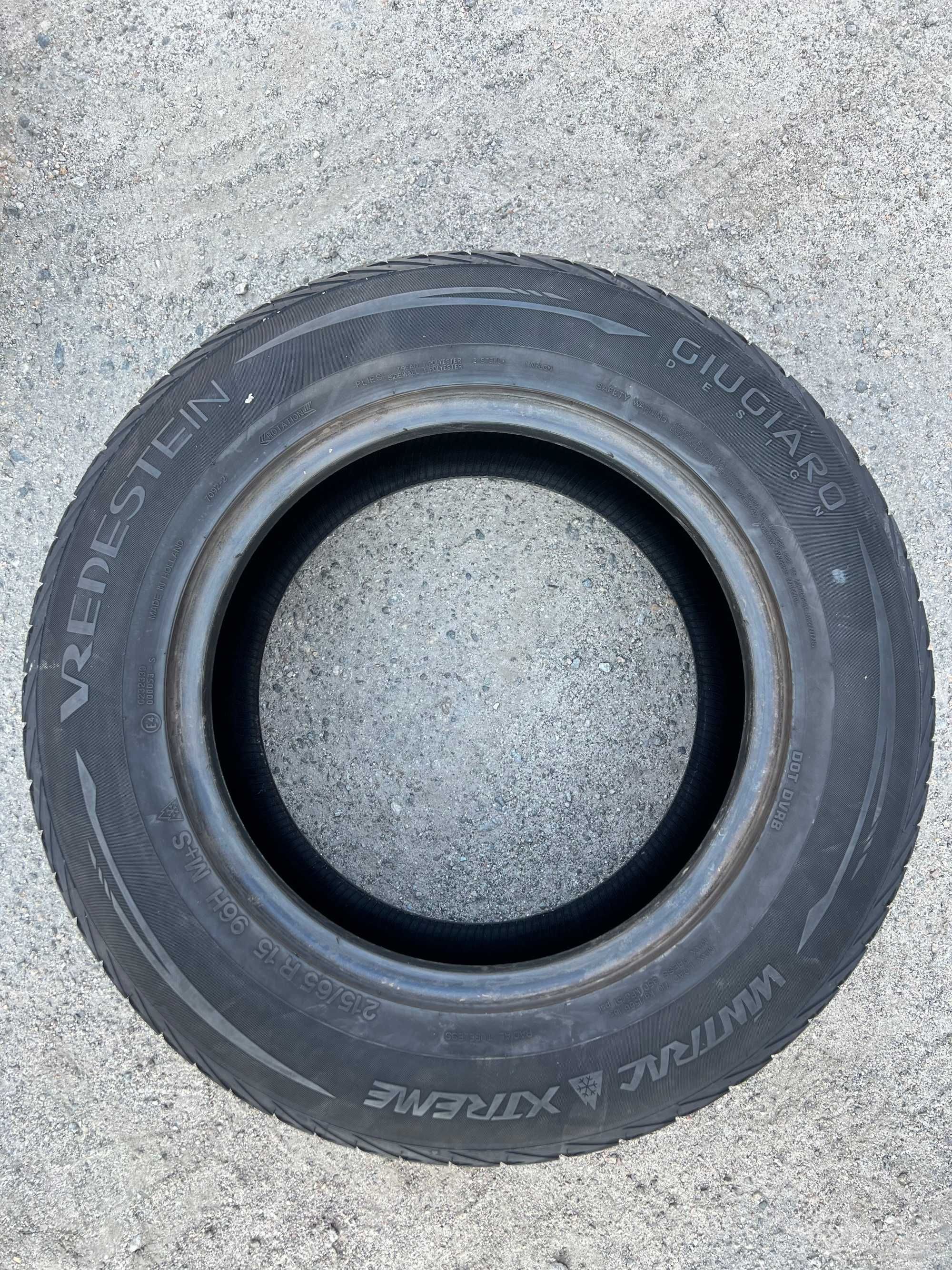 Резина Vredestein Wintrac Xtreme 215/65 R15 Made in Holland 4шт