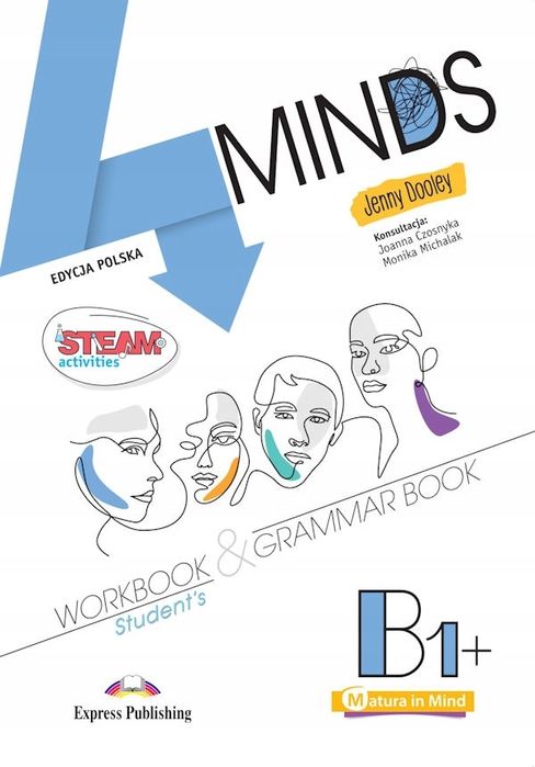 4 Minds B1+ Język Angielski Workbook & Grammar Book + Kod Digibook