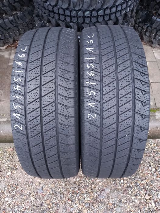 2x Opony Używane Całoroczne 215/65R16C Barum