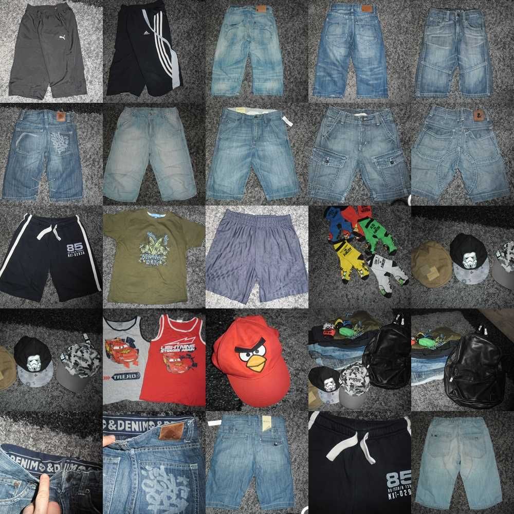 h&m zestaw firmowych wioseno letnich ciuchów dla chłopca 128 na7-8 lat