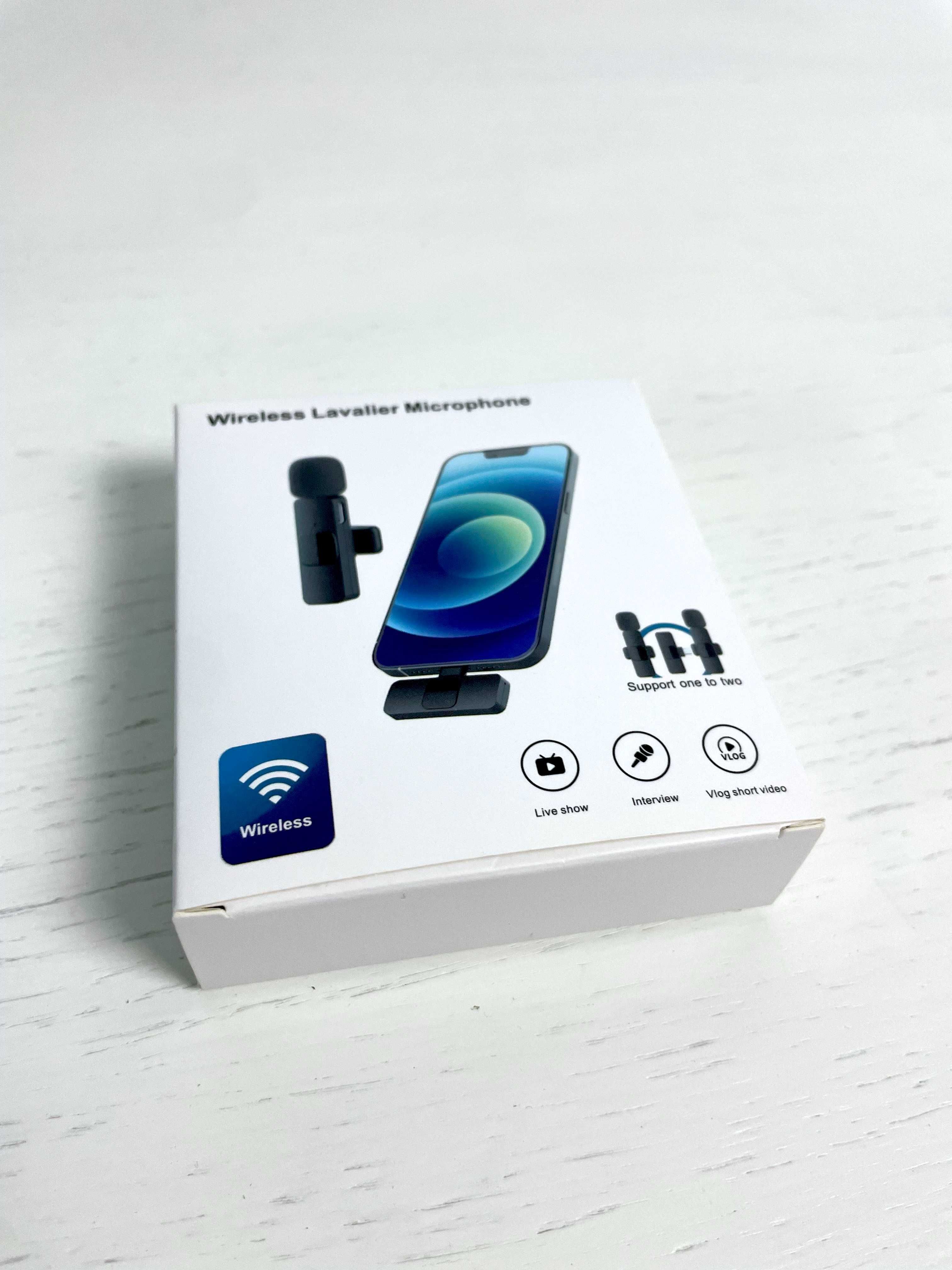 NOWY Mikrofon z PUSZKIEM Bezprzewodowy Lavalier / USB-c