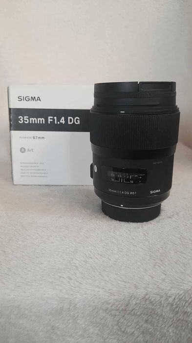 jak NOWY obiektyw SIGMA Art 35 mm F1.4 DG HSM mocowanie Nikon