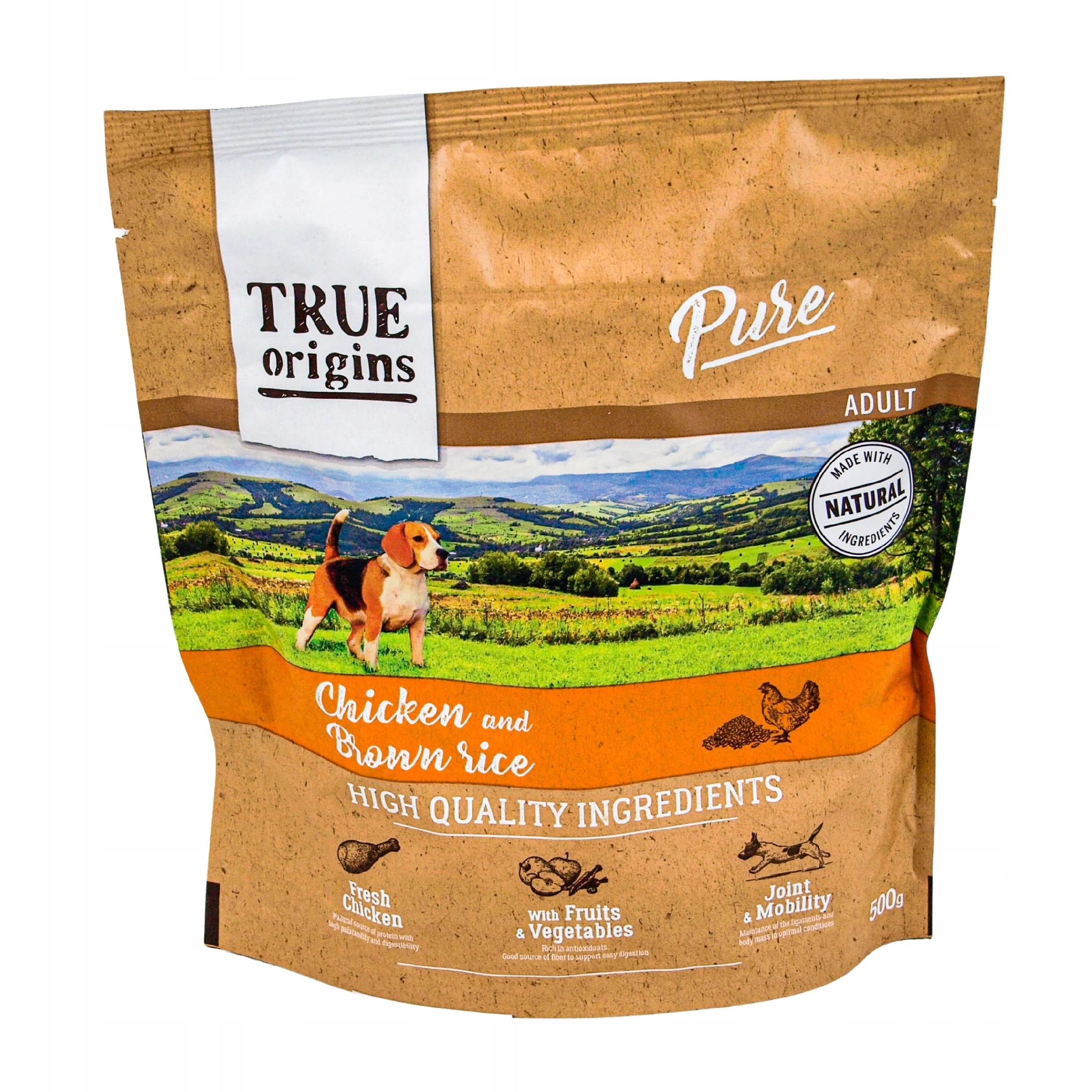 Sucha Karma Bezzbożowa dla Psa True Origins Pure Kurczak 3 X 500g