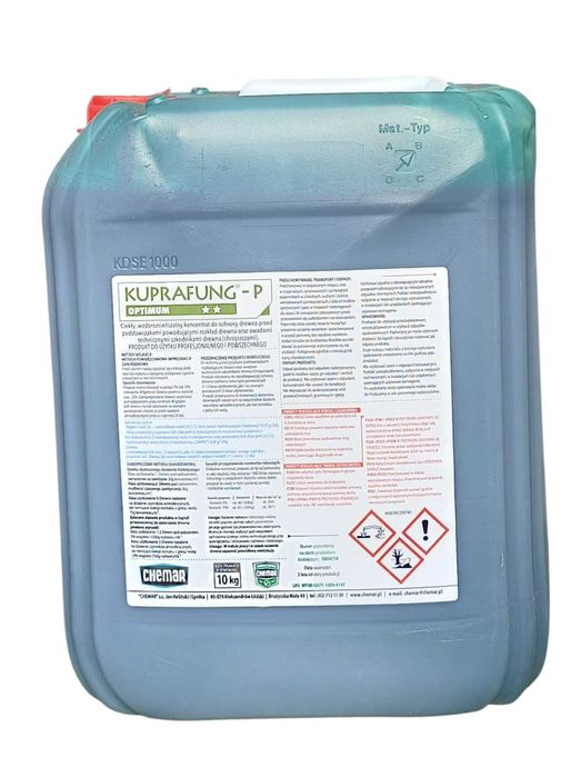 Impregnat do drewna KUPRAFUNG 10L Koncentrat 1:33 Zielony