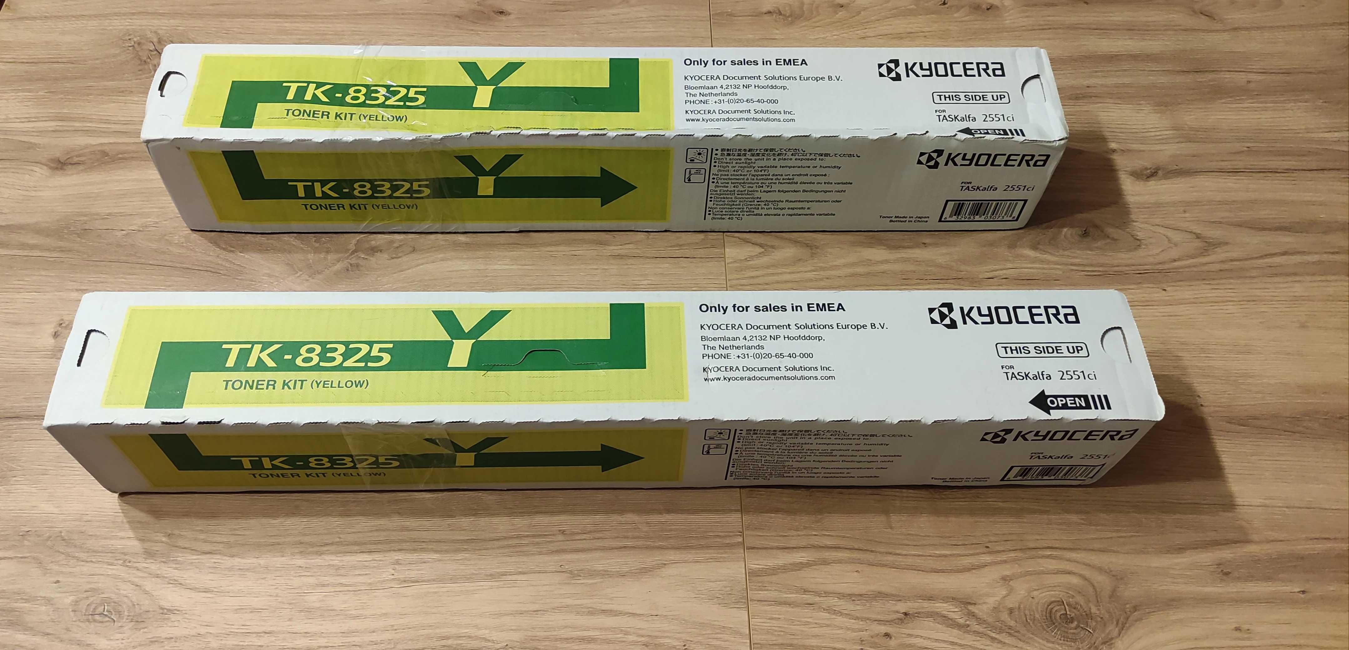 Toner Kyocera TK-8325Y / TK-8325M / TK-8325C / TK-8325K oryginał 2551c