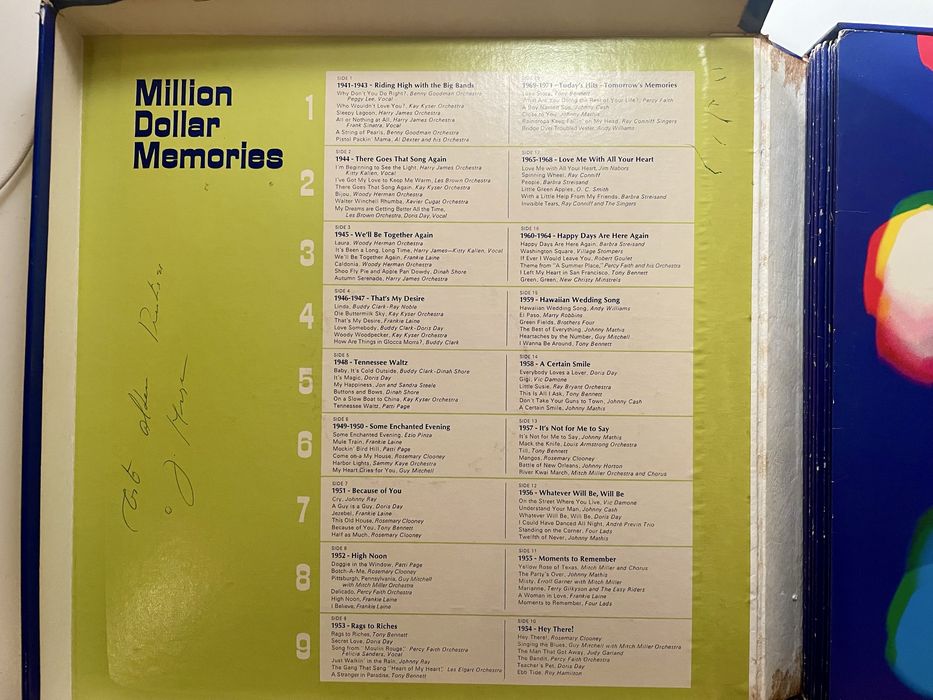9 Discos de vinil “Million Dollar Memories”