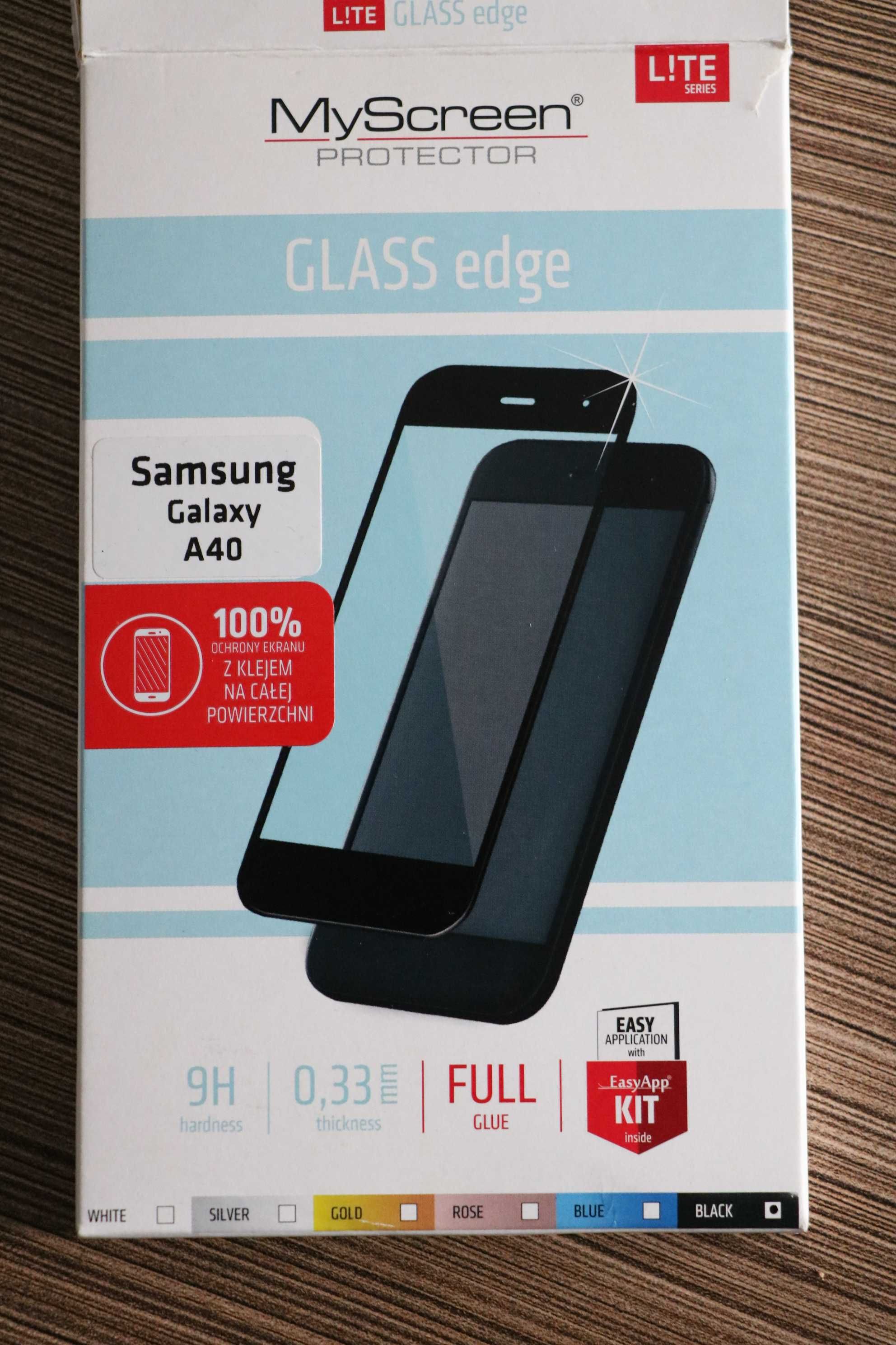 Szkło ochronne do Samsung A40 z dodatkami NOWE