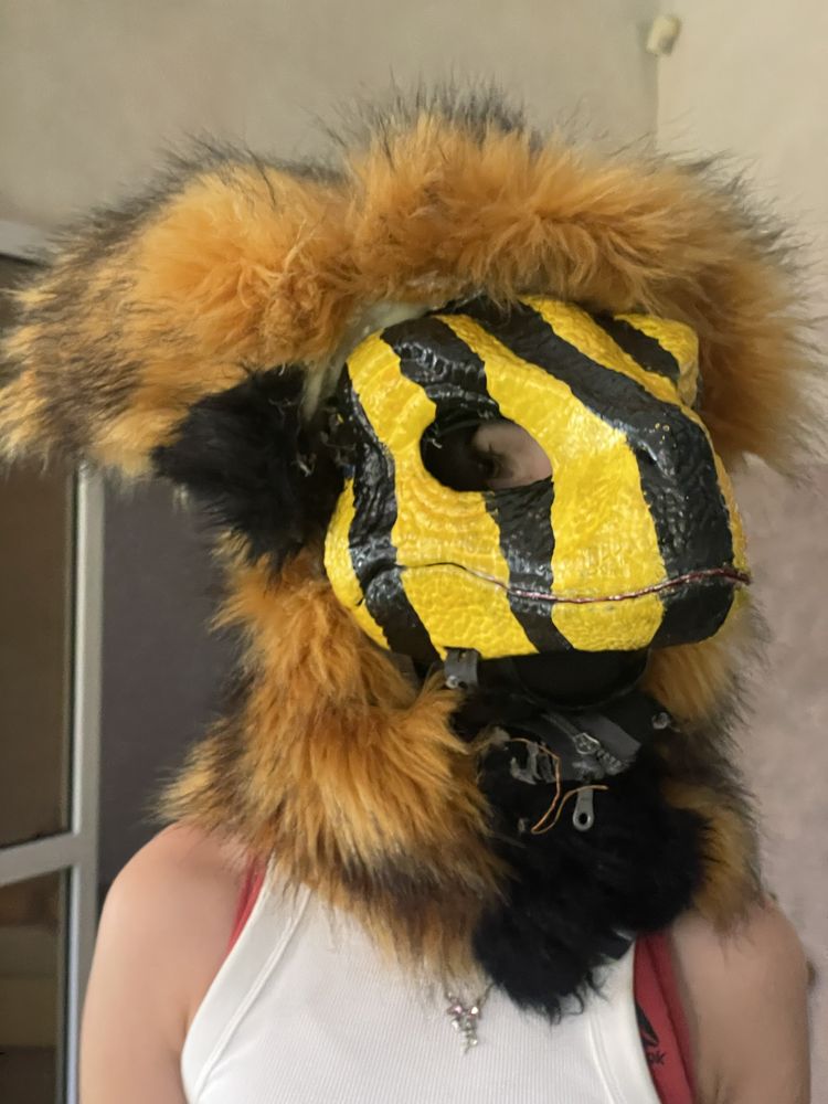 Dino maska furry fursuit mask
