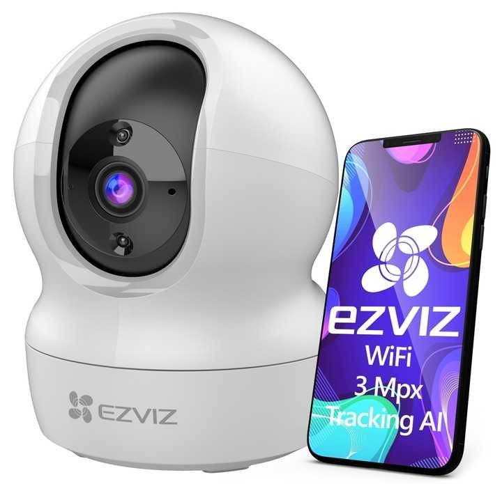 Kamera WiFi EZVIZ CP1 Pro 3MP Niania Audio Tracking Obrót 360° Aplikac