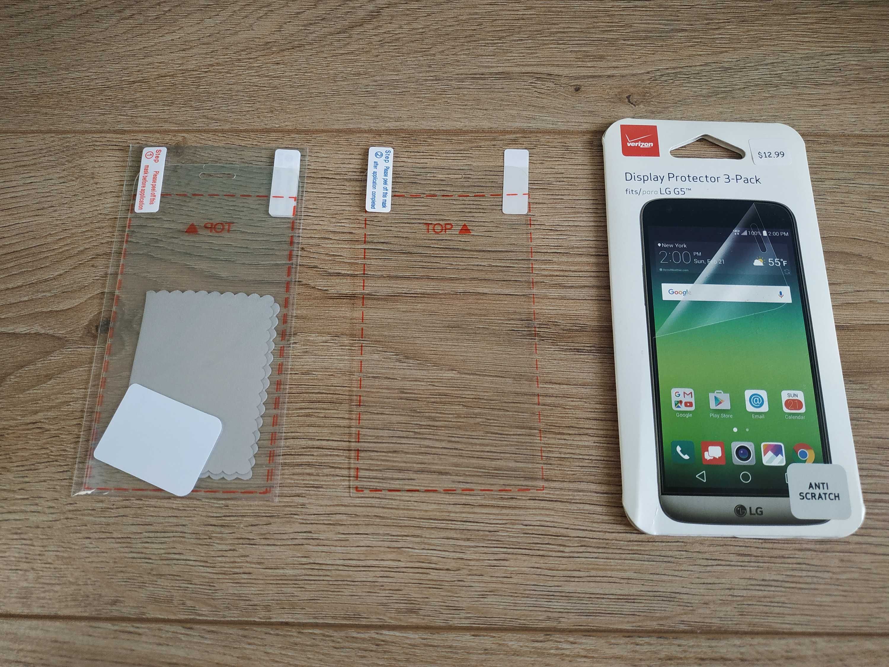 Зaщитная плeнка Vеrizon 3шт на LG G5 H820 H830 H831 H850 Ls992 Vs987