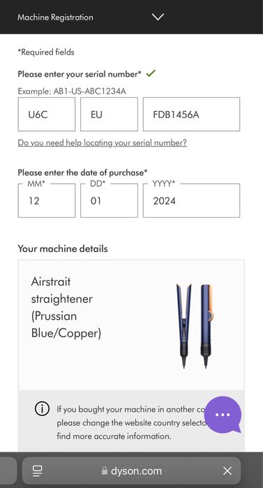 Дайсон Dyson Airstrait straightener (Prussian Blue/Copper)