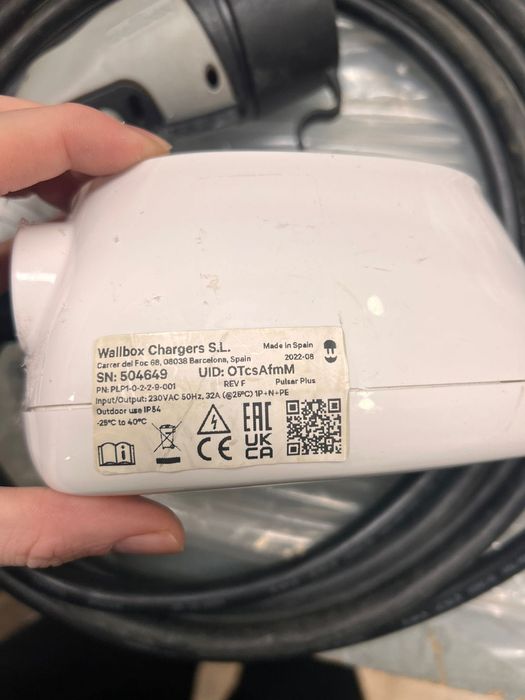 Wallbox Pulsar Plus, Carregador de Veículo Elétrico 7,4 kw de Potência