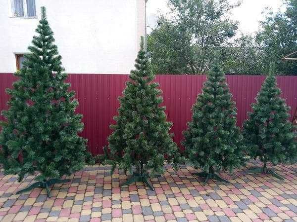 ЕЛКА Искусственная зеленая 1м/1,3м/1,5м/1,8м/2м/2,2м/2,5м/3 Ялинка ПВХ