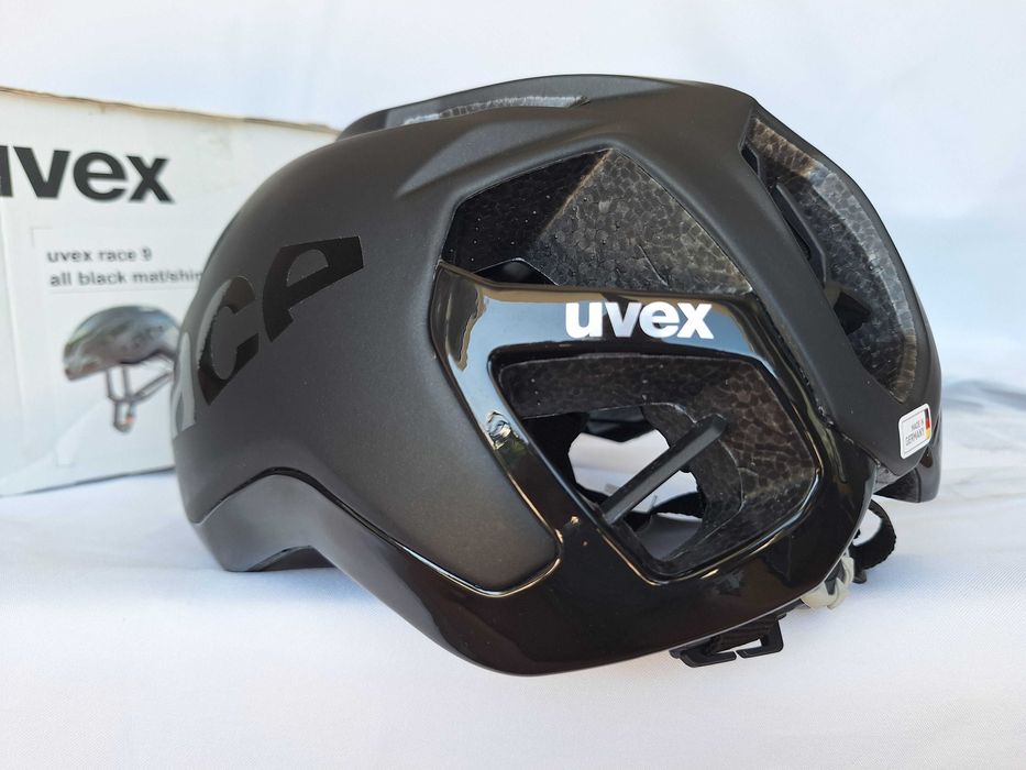 Kask rowerowy szosowy Uvex Race 9 All Black Mat Shiny S/M 53-57cm