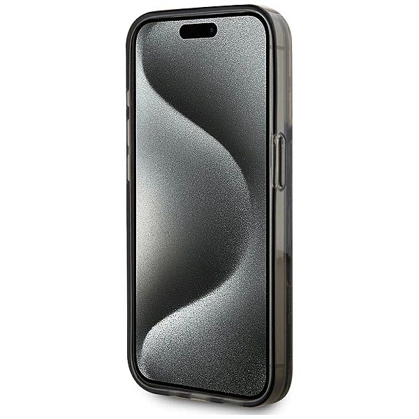 Etui Karl Lagerfeld Liquide Glitter Monogram Gradient na iPhone 15 Pro