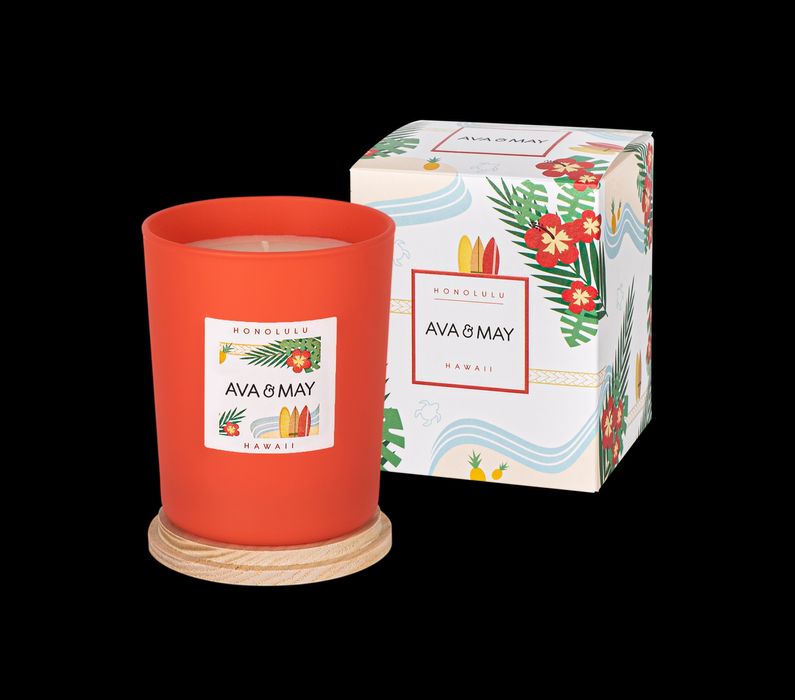Świeca zapachowa 180g Ava & May - HONOLULU