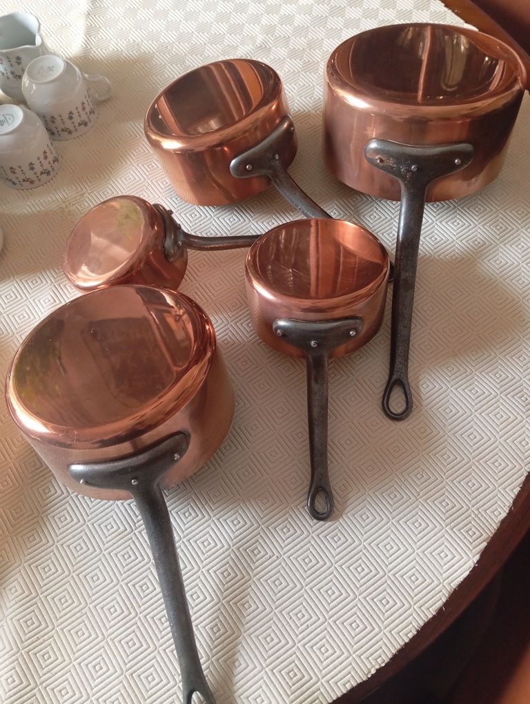 Caçarolas de cobre