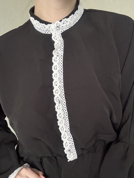 Чорна сукня, сукня, коротка сукня, святкова сукня, сукня з рюшами