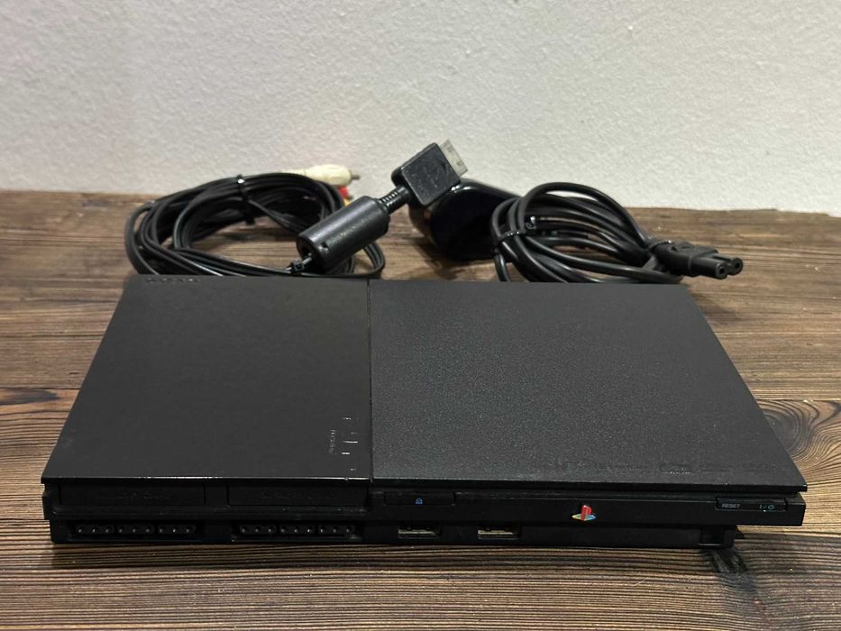 Playstation 2 (PS2) Slim - zestaw - piękny stan + oryginalna plomba!