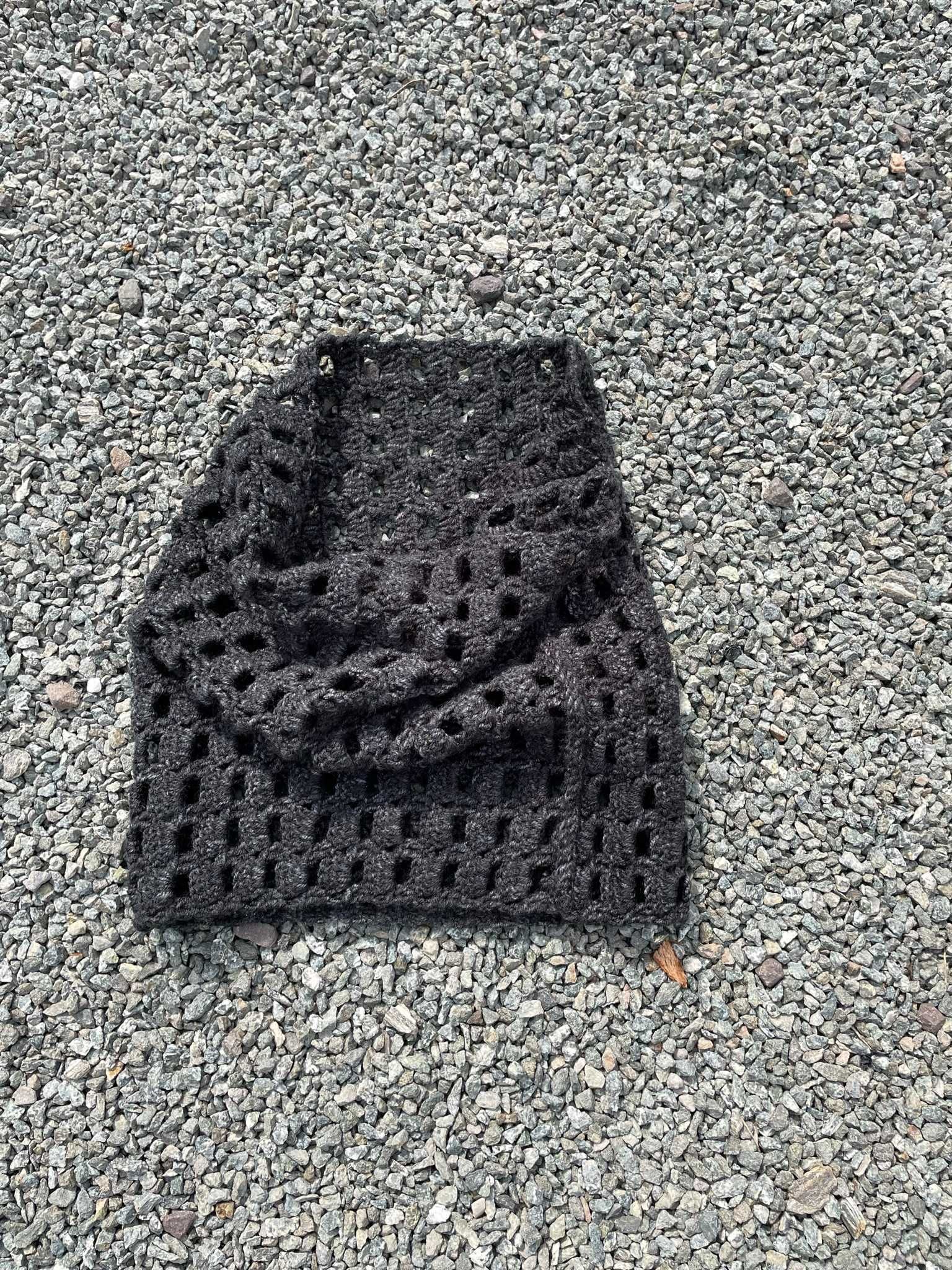 Handmade szalik typu komin na zimę jesień custom szydełkowany