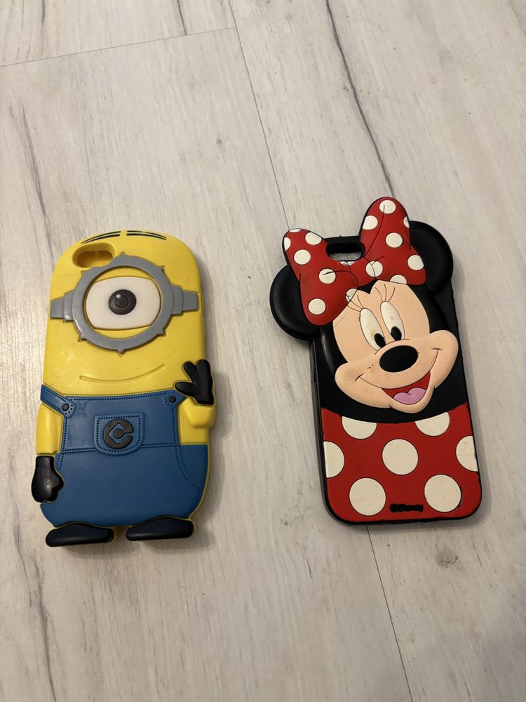 3x Etui case na apple iphone 6s/8s myszka miki minionki boho