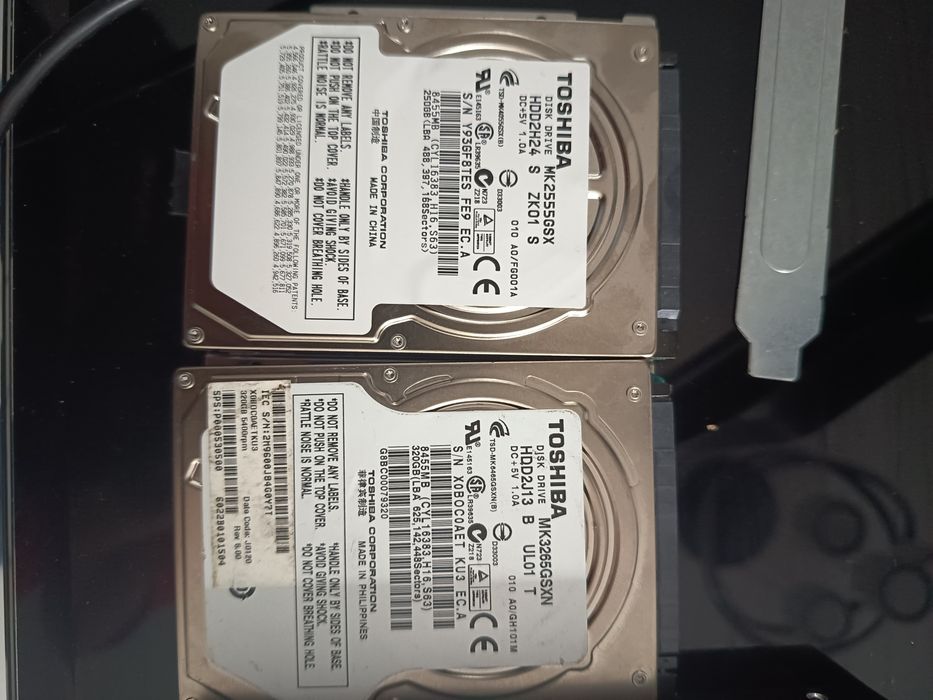 Discos rígidos 320, 250, 1TB