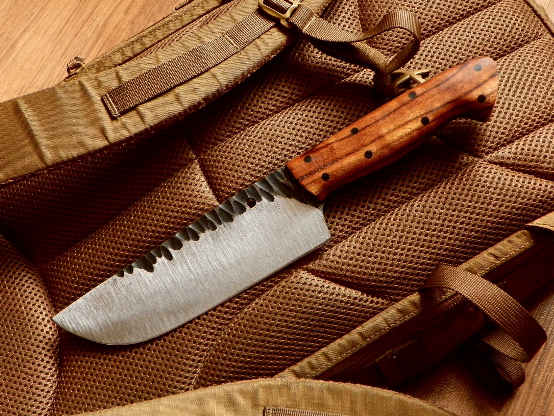 "ADMIRAŁ" Nóż Ręcznie Robiony Amazoque Survival Bushcraft Military