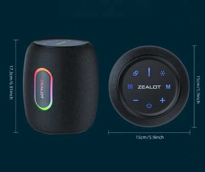Колонка bluetooth ZEALOT S64 50 Вт беспроводной портативный динамик