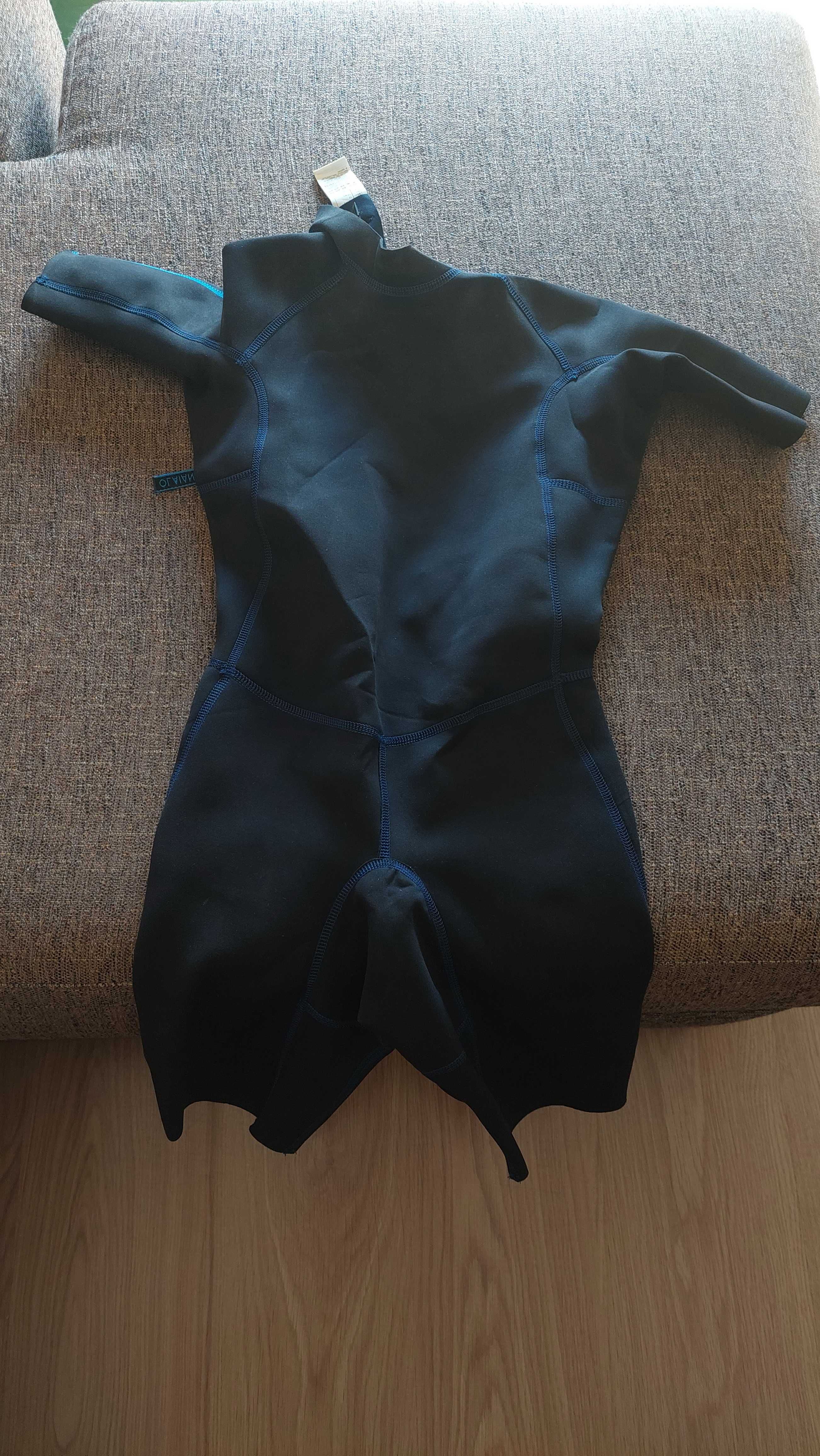 Fato Surf de Verão para Criança Azul Neoprene 1,5 mm OLAIAN 12 anos