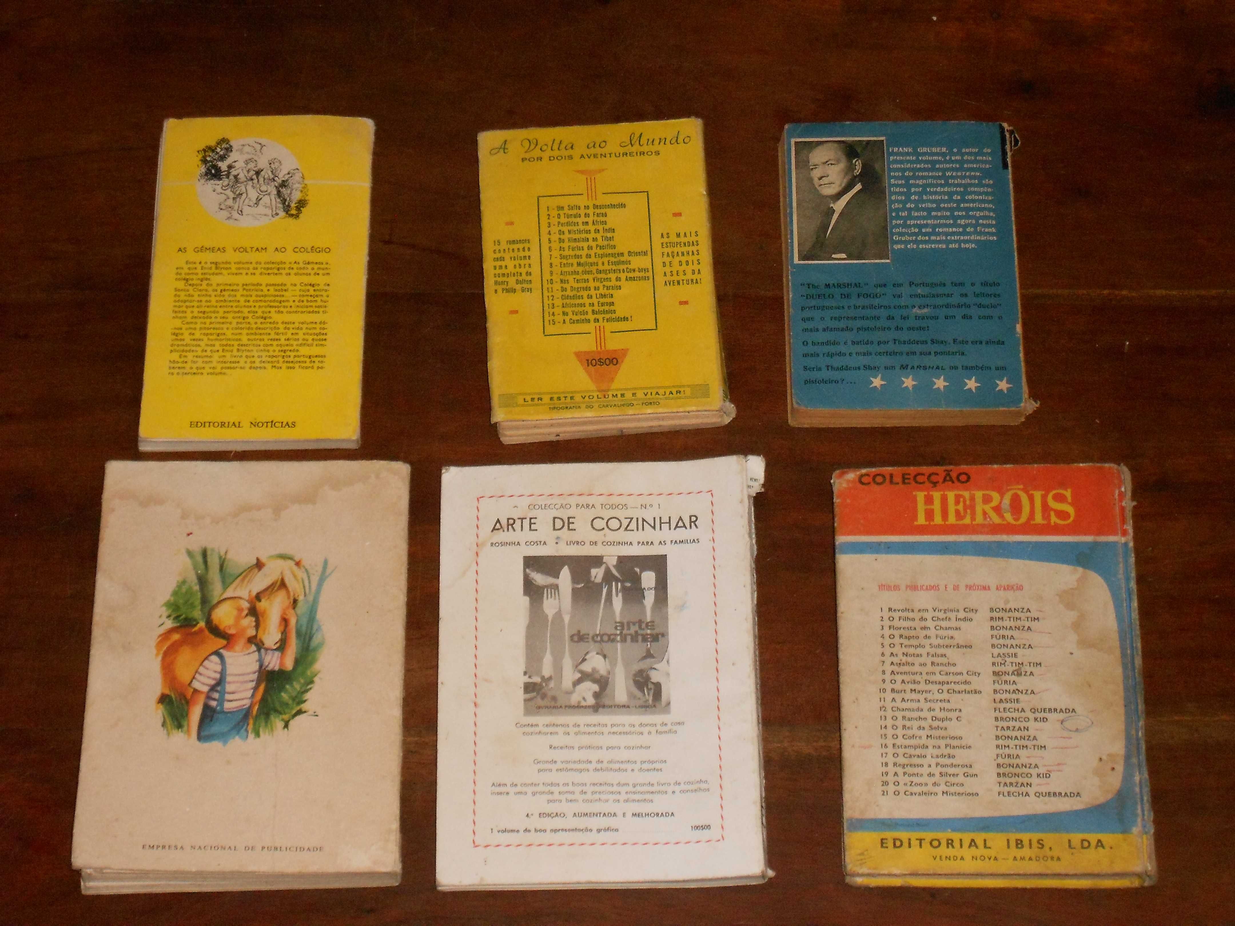 Livros diversos coleccoes juvenis antigas