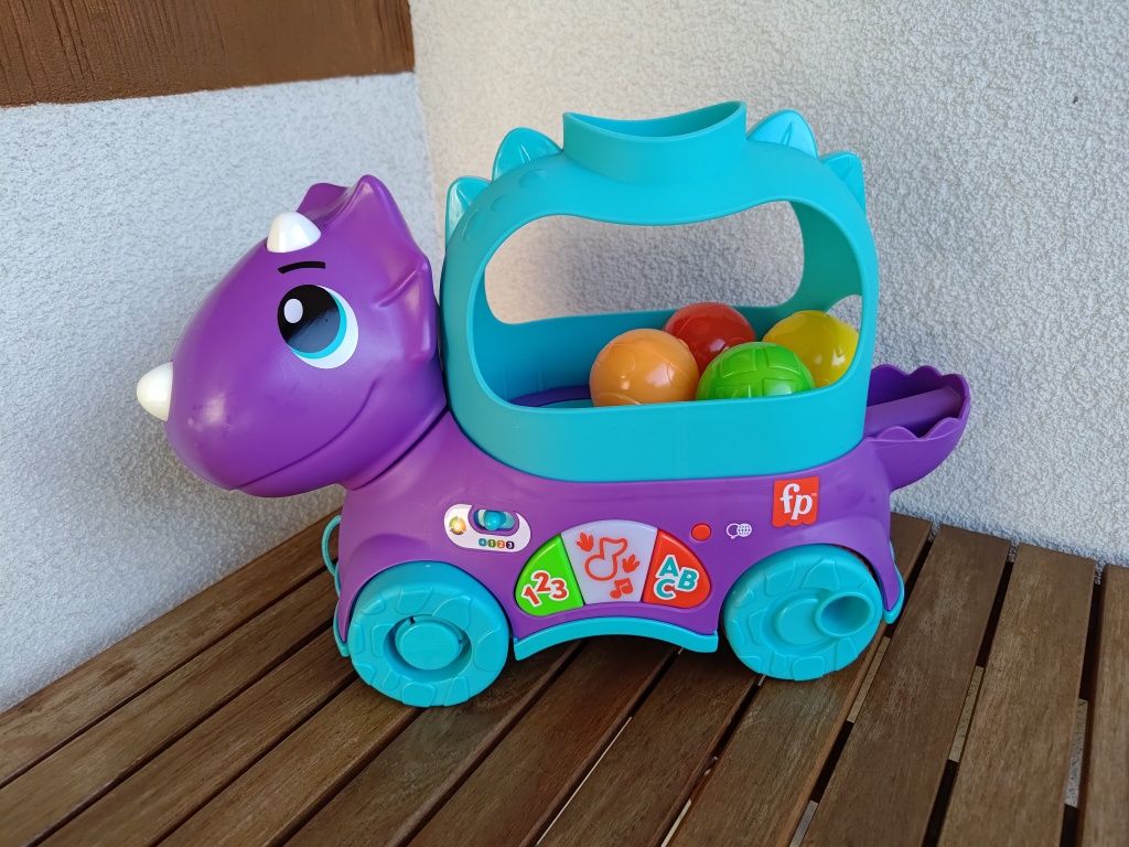 Fisher Price Dinuś Podskakujące Piłeczki