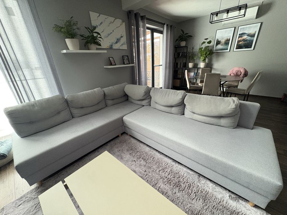 Ogromny narożnik kanapa wersalka sofa rozkładana do salonu