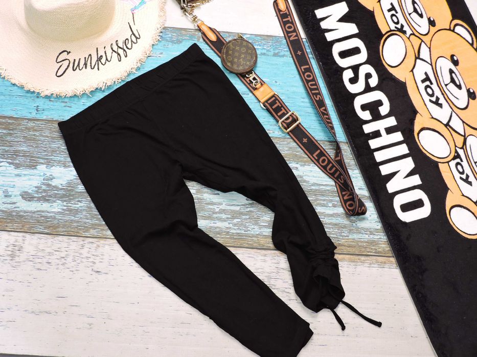 Legginsy 3/4 bawełna marszczenie M/L