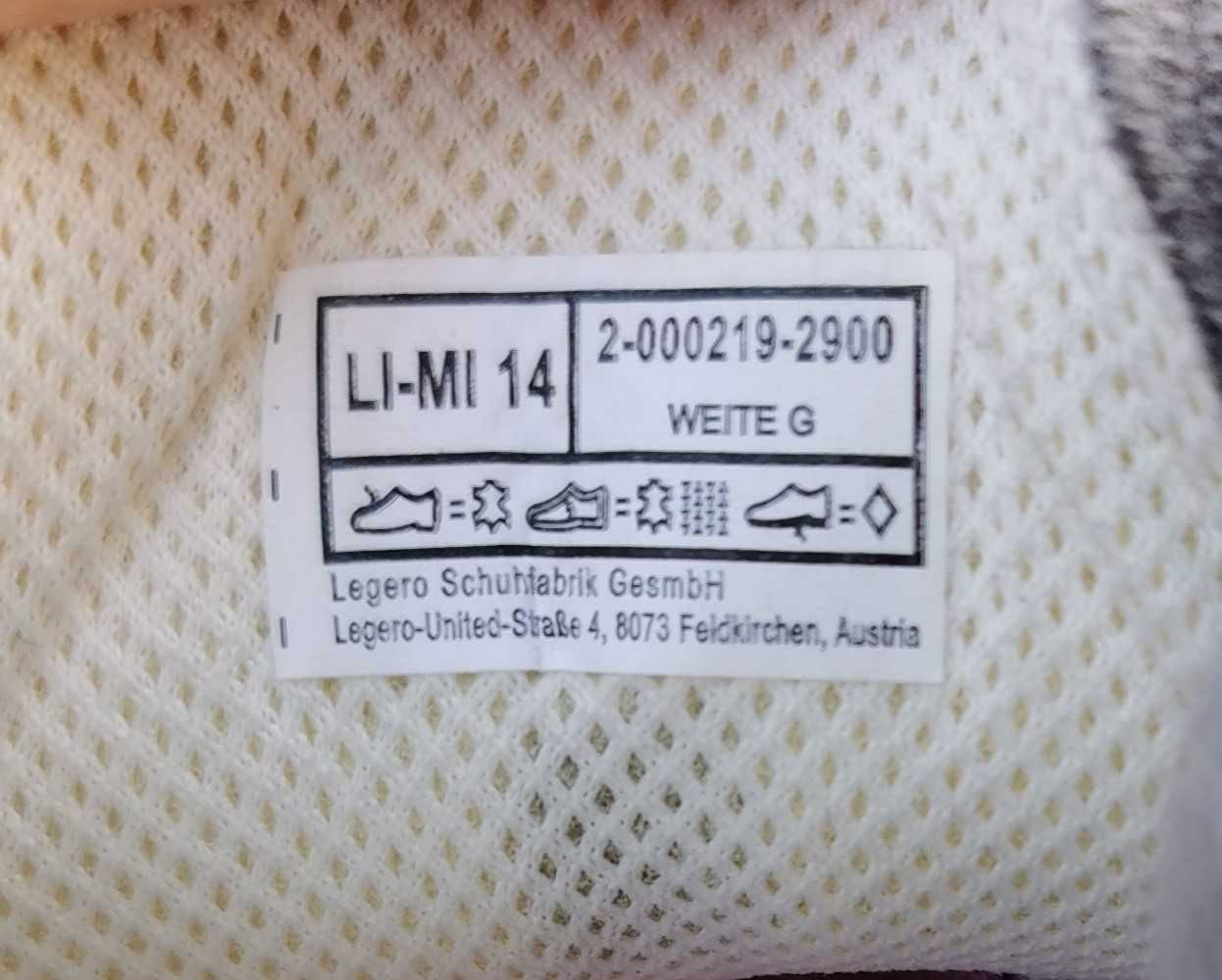 Кроссовки кожаные ботинки Legero Tanaro Gore-Tex 38 р. Оригинал