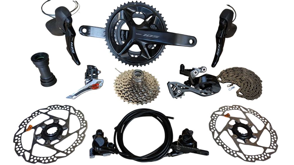 Shimano 105 12s, grupa R7100, FC-R7100, FV23%, nowa (963)