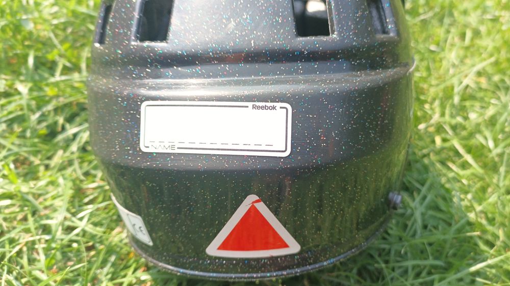 Kask jofa rolki hokej nr 215 r.49 56cm czarny z brokatem stan bdb