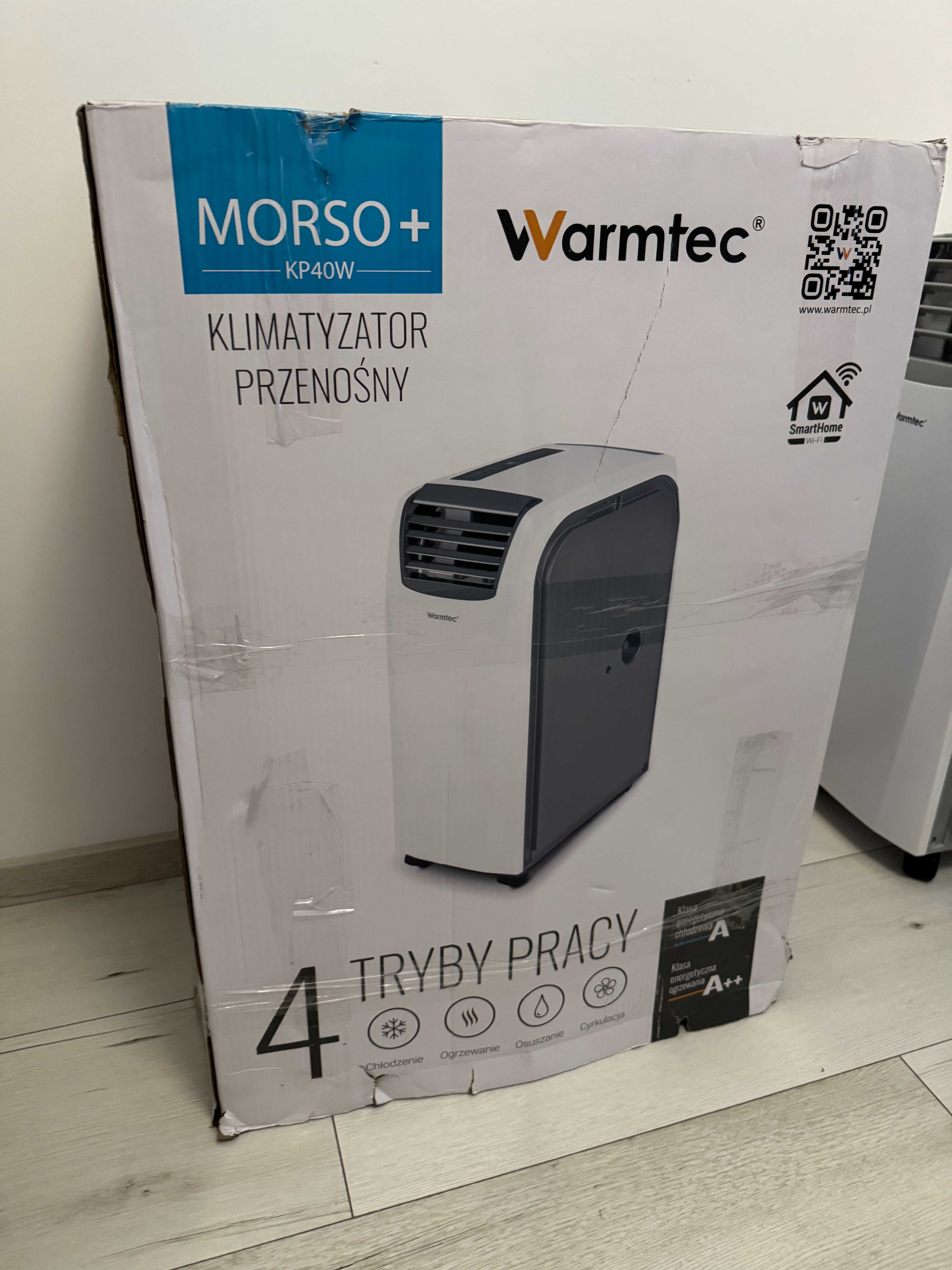 Klimatyzator przenośny Warmtec KP40W Wi-Fi z dodatkowym osprzętem