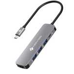 Novoo Hub R5PD  Port USB 3.0 x 3 + port ładowania USB C PD 100 W +HDMI