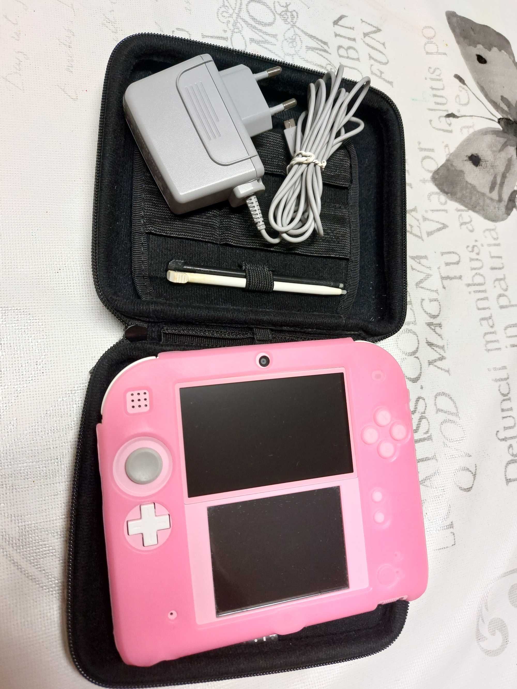 Nintendo 2DS c/ Bolsa de Transporte+Cartão SD 4Gb+Jogo 3DS 510in1+3Pen