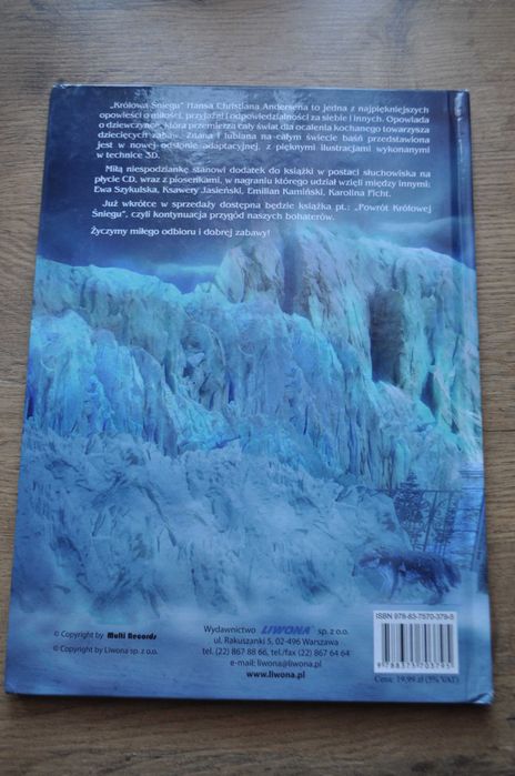 Królowa Śniegu książka Hans Christian Andersen