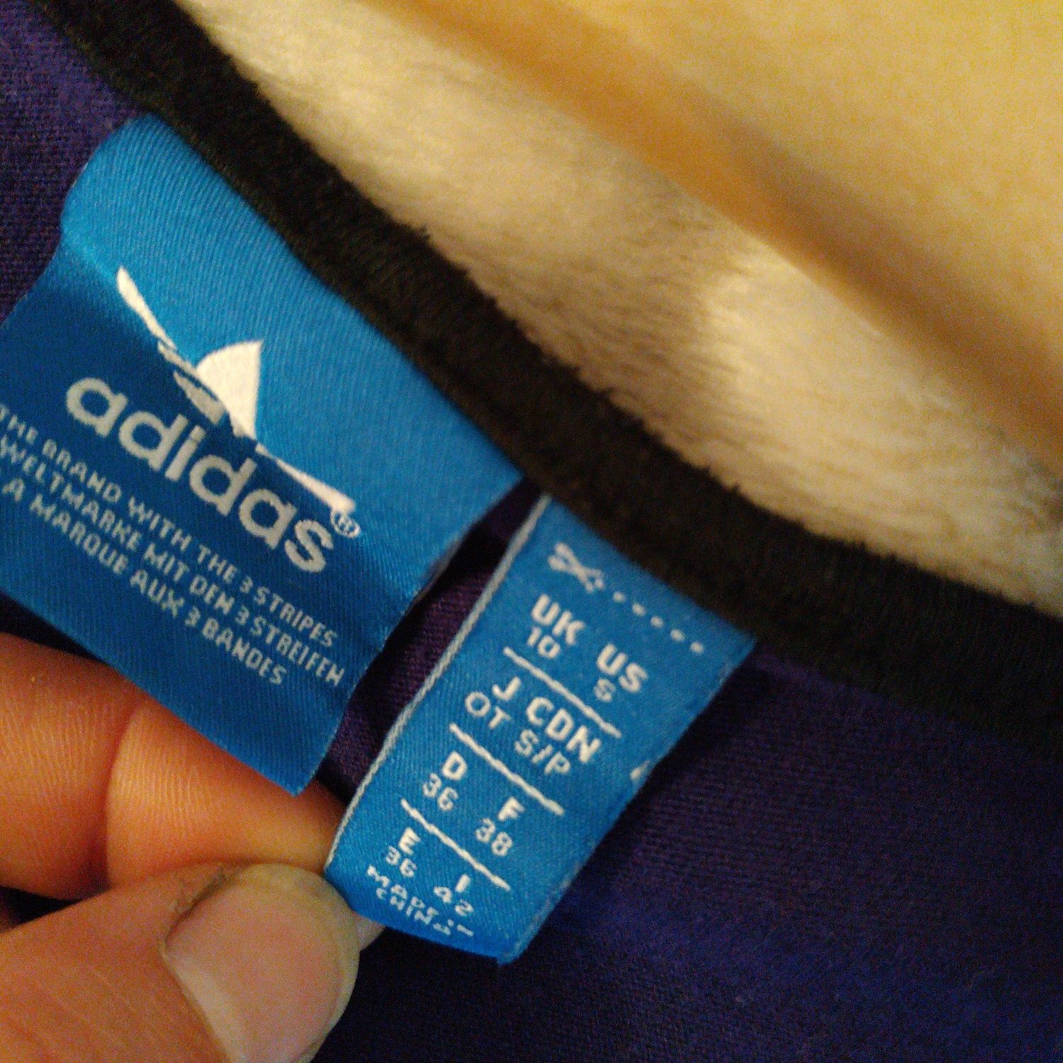 Fioletowa bluzka Adidas rozmiar S