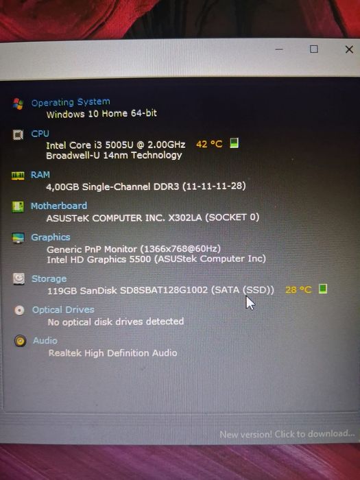 ASUS laptop  R301L – 13 polegadas