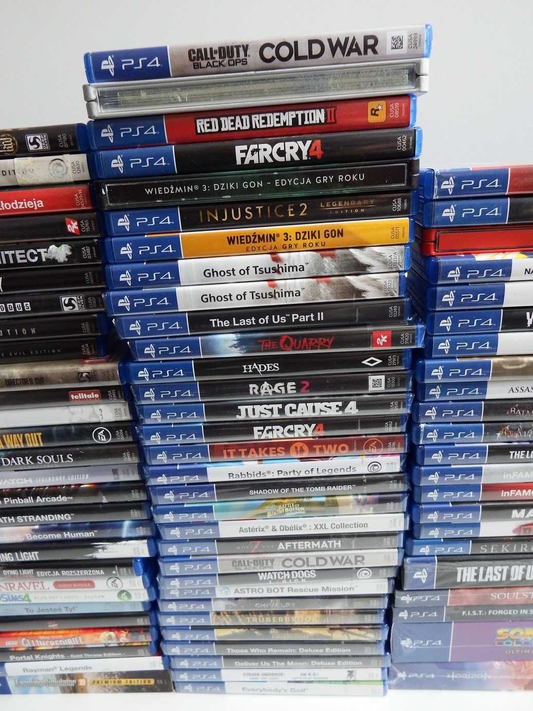 GRY PS4 PS5 GTA5 RDR2 Wiedźmin Spiderman Diablo Hitman COD GOW