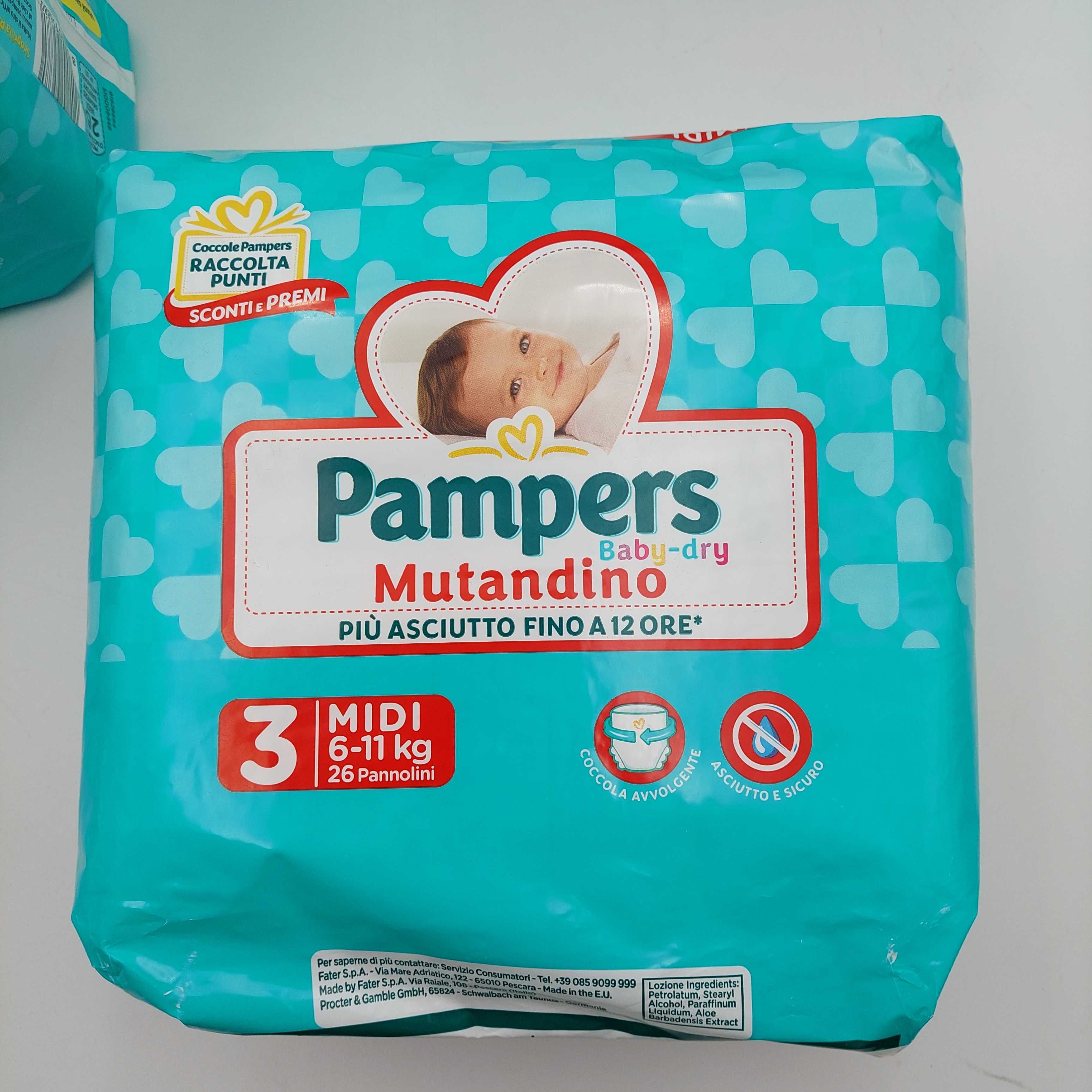 Pampers Pieluchomajtki Midi pieluszki rozmiar 3, 6-11 kg 156 szt.