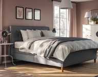 Cama estofada c/arrumação