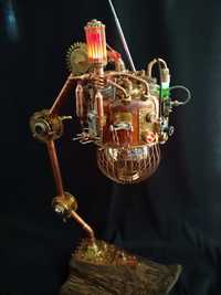 Lampa w stylu steampunk