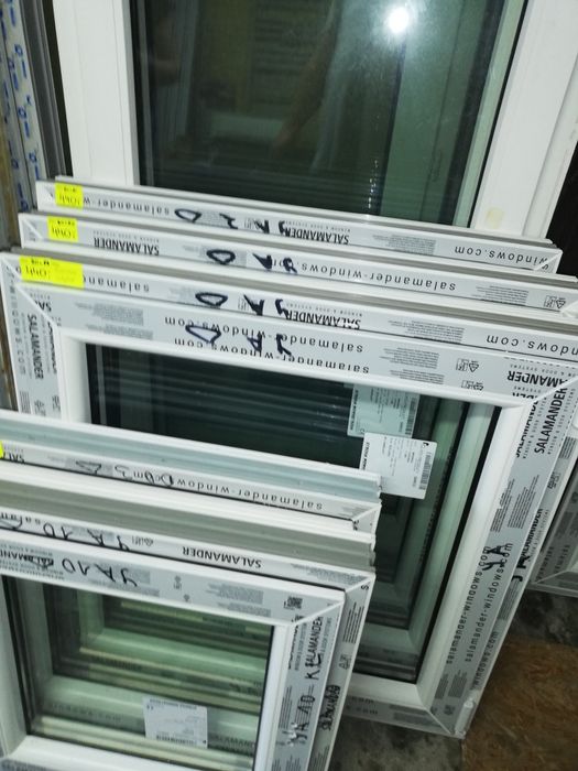 Okno pcv rozwierno uchylne 80x80cm nowe