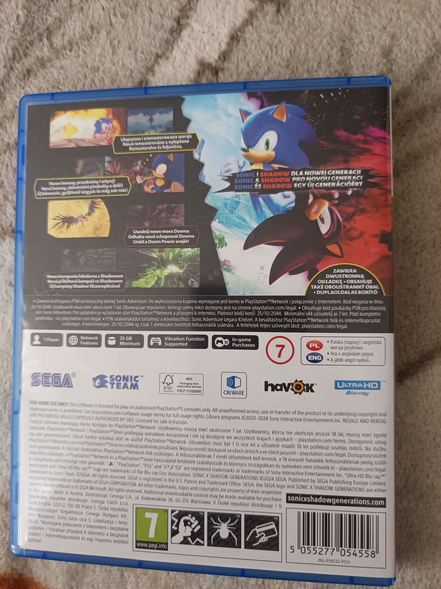 Sonic shadow generations ps5