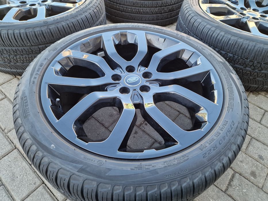 Felgi Koła 22" 5x120 9,5j et49 opony Pirelli 275/40 Range rover sport